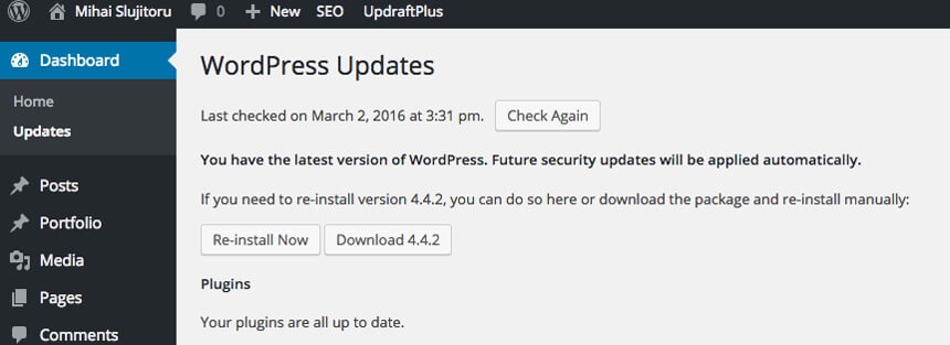 wordpress-dashboard-update