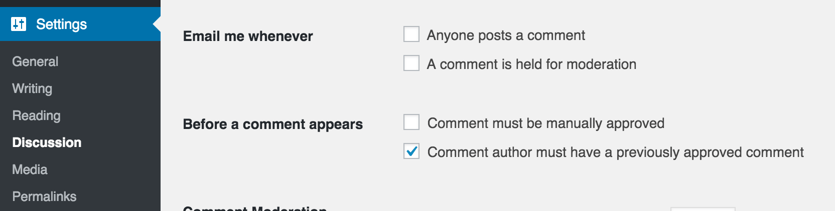 How to turn off email notifications in WordPress