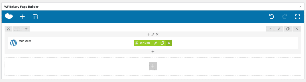 WPBakery Component WP Meta Selected 