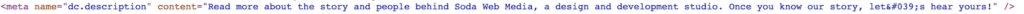 Example of the description meta tag.