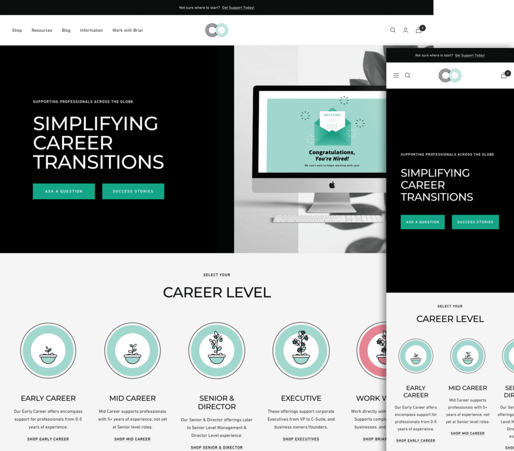 careerorganic home