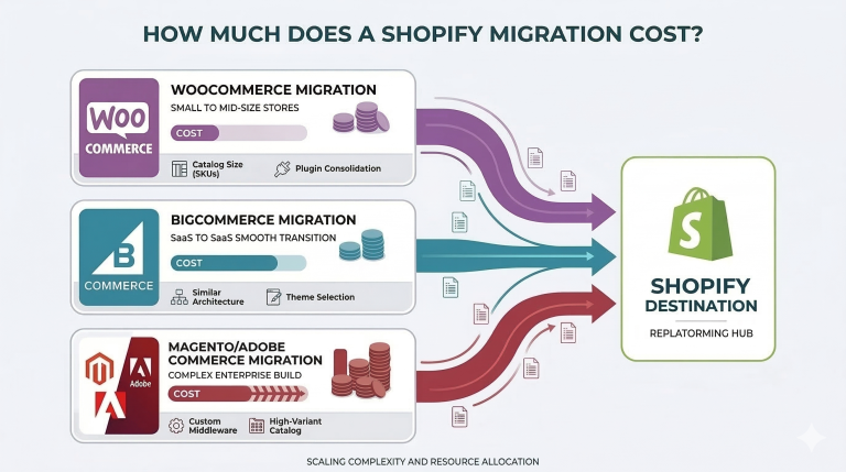 how much does a shopify migration cost?