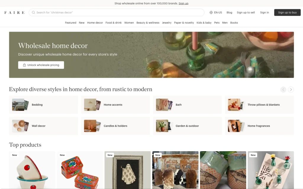 faire home decor
